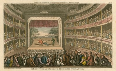 Dr. Syntax im Covent Garden Theatre, London von Thomas Rowlandson